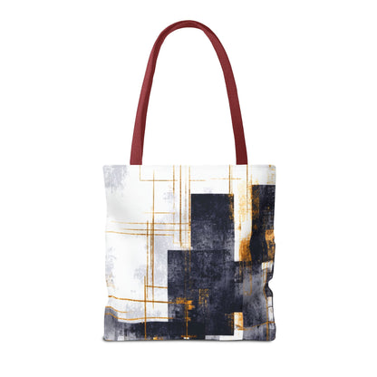 Modern Gold & Navy Tote Bag - Stylish Shopping Bag | Loom Noir