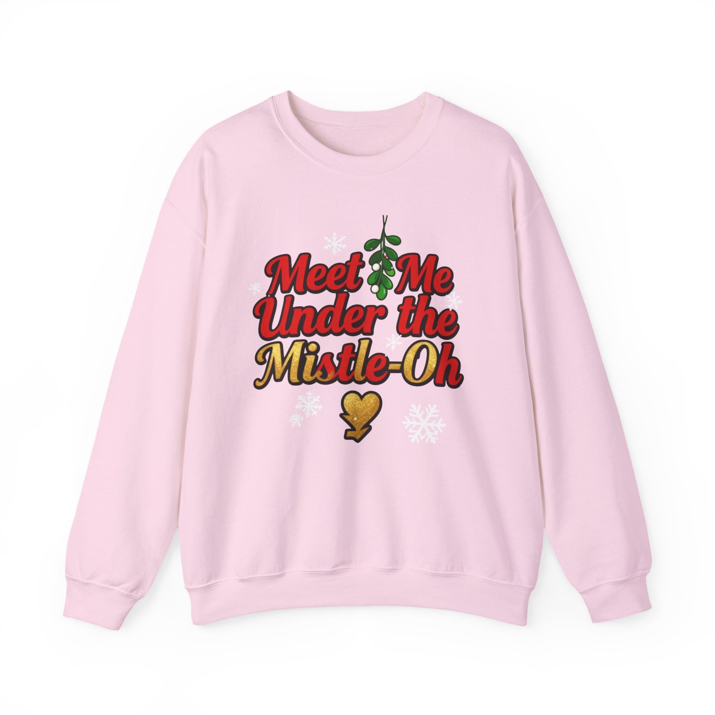 Meet Me Under the Mistle-OH Sweatshirt - Funny Christmas Crewneck | Loom Noir
