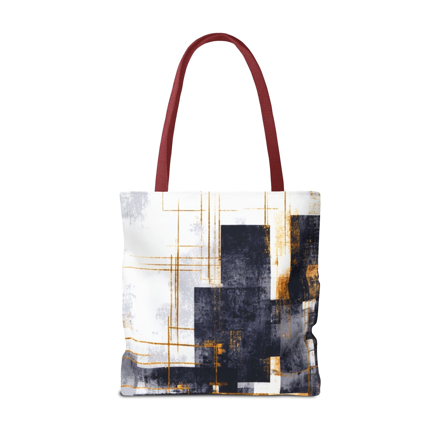Modern Gold & Navy Tote Bag - Stylish Shopping Bag | Loom Noir