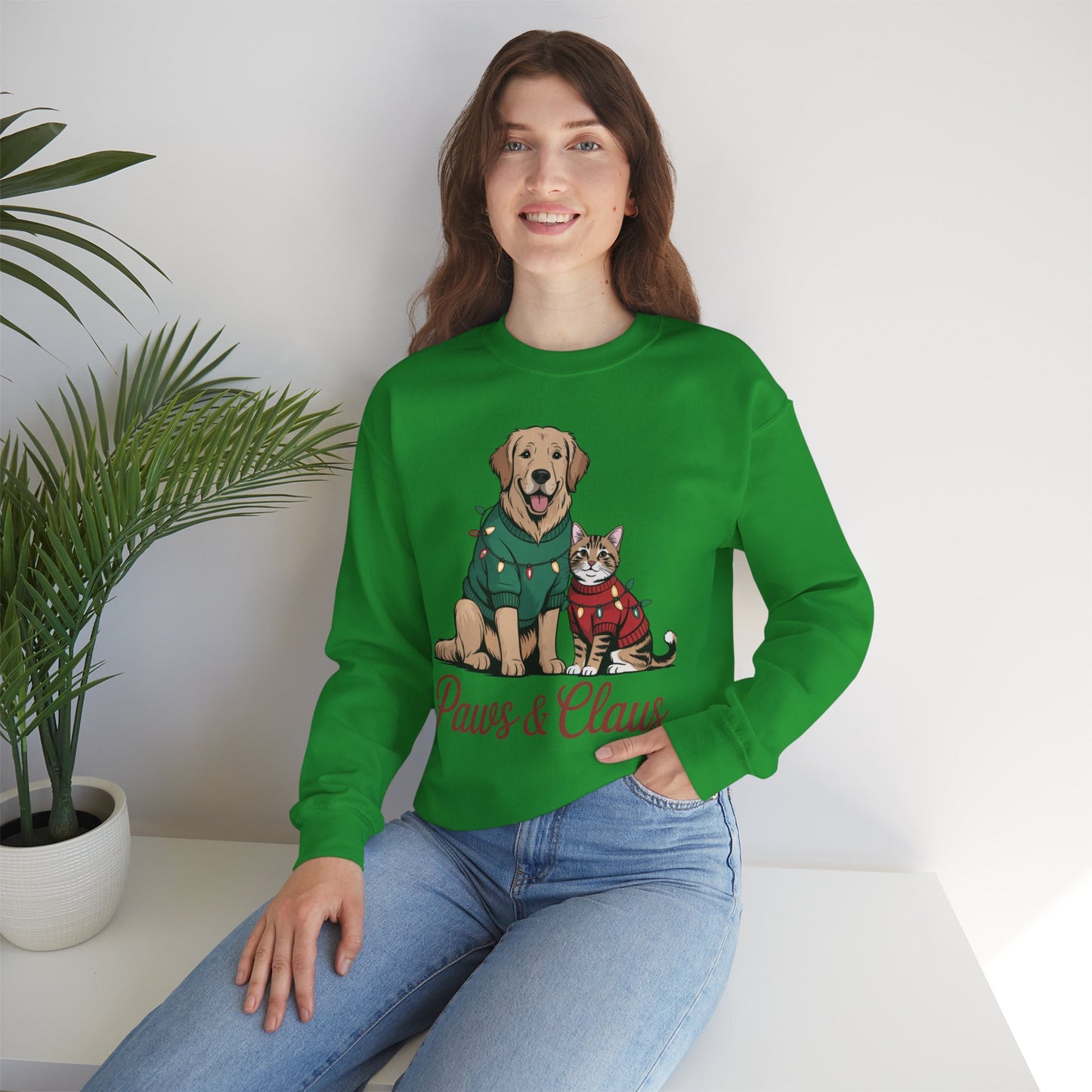 Paws & Claus Holiday Sweatshirt - Festive Pet Apparel | Loom Noir