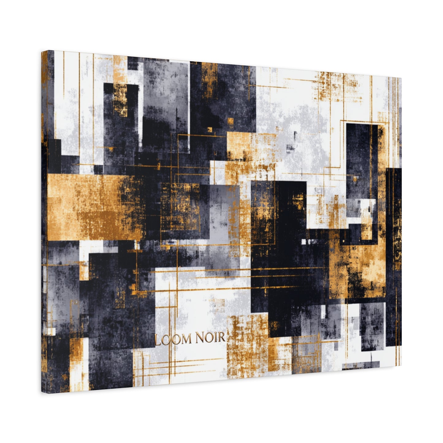 Abstract Canvas Print - Modern Wall Art | Loom Noir