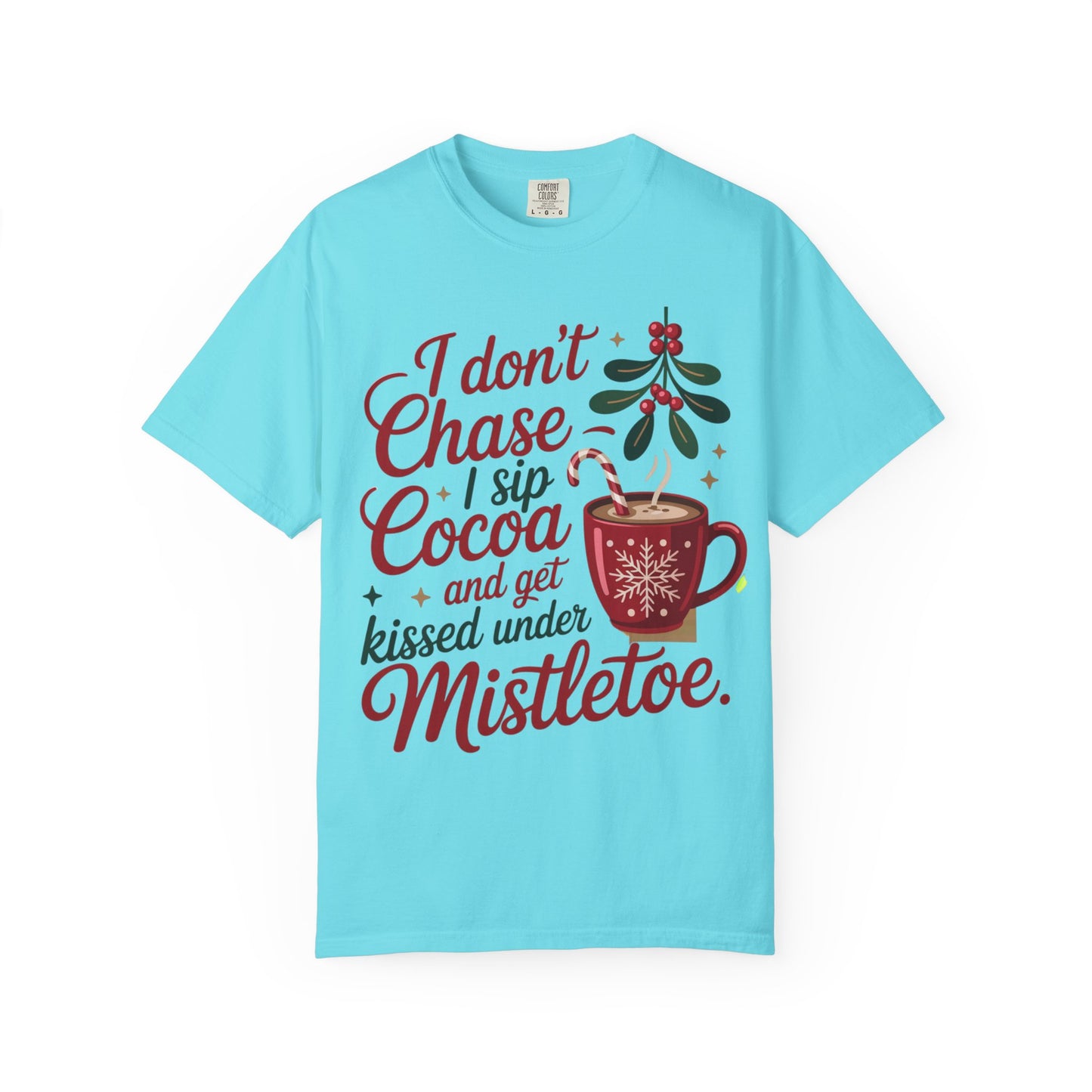 Mistletoe Cocoa Unisex T-Shirt - Cozy Christmas Tee | Loom Noir