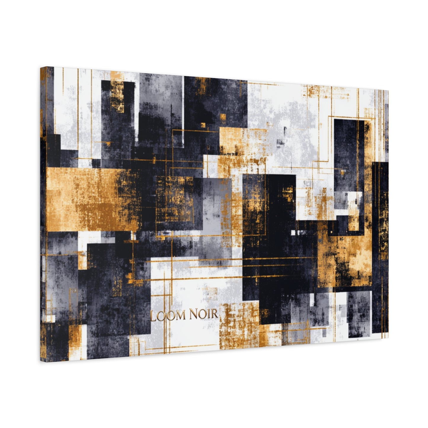 Abstract Canvas Print - Modern Wall Art | Loom Noir