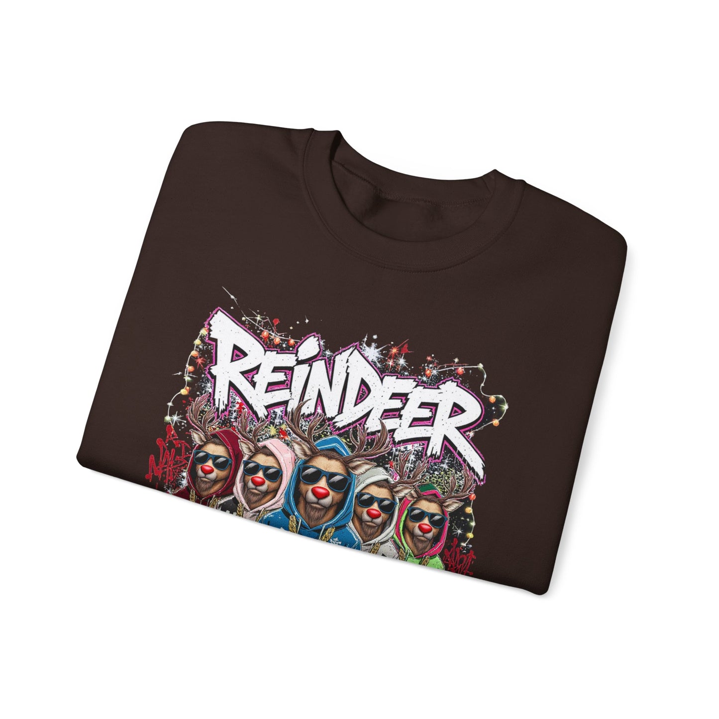 Reindeer Goals Sweatshirt - Funny Christmas Holiday Crewneck | Loom Noir