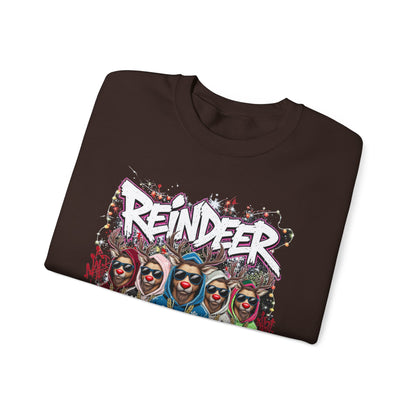 Reindeer Goals Sweatshirt - Funny Christmas Holiday Crewneck | Loom Noir