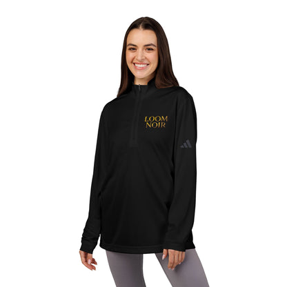 Loom Noir Quarter-Zip Pullover | Athletic Mock Neck Sweatshirt