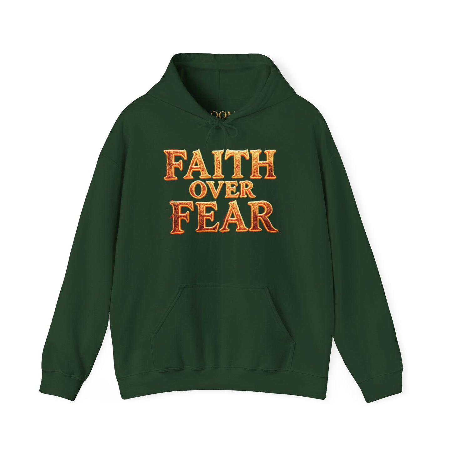 Faith Over Fear Hoodie Pullover - Christian Streetwear | Loom Noir