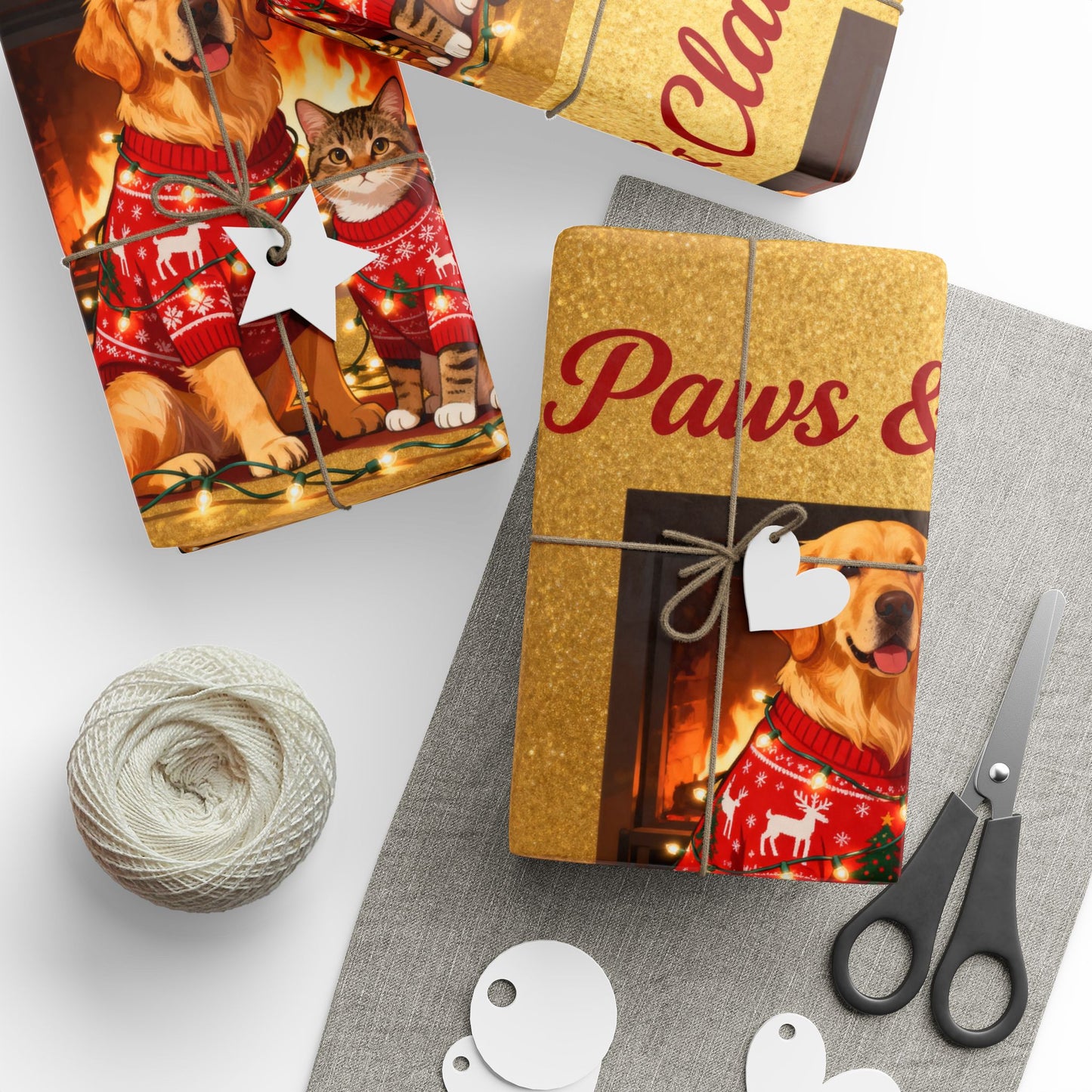 Holiday Gift Wrap - Festive Christmas Wrapping Paper | Loom Noir