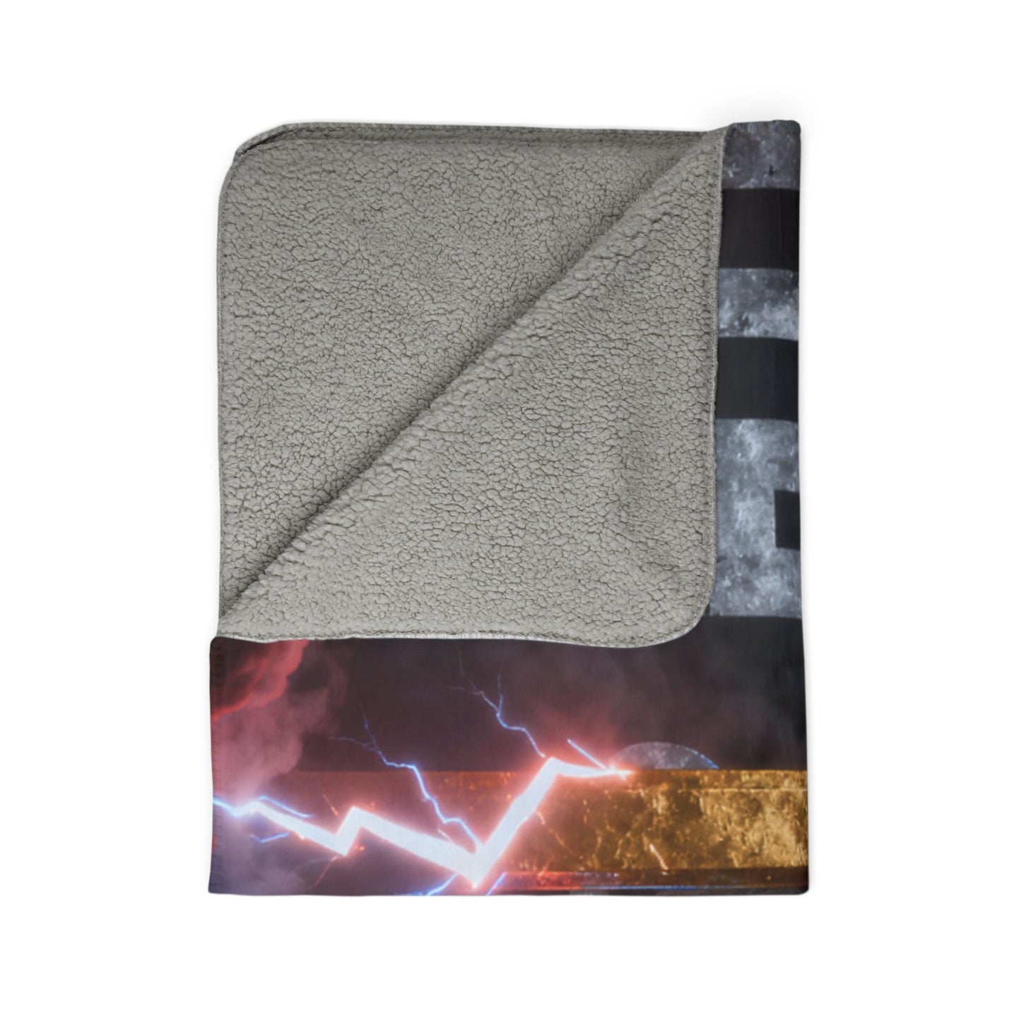 Faithful Cross Sherpa Blanket | Christian Inspirational Throw