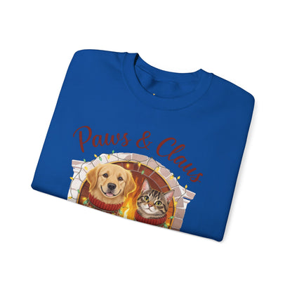 Christmas Paws & Claus Sweatshirt - Holiday Pet Lover Gift | Loom Noir