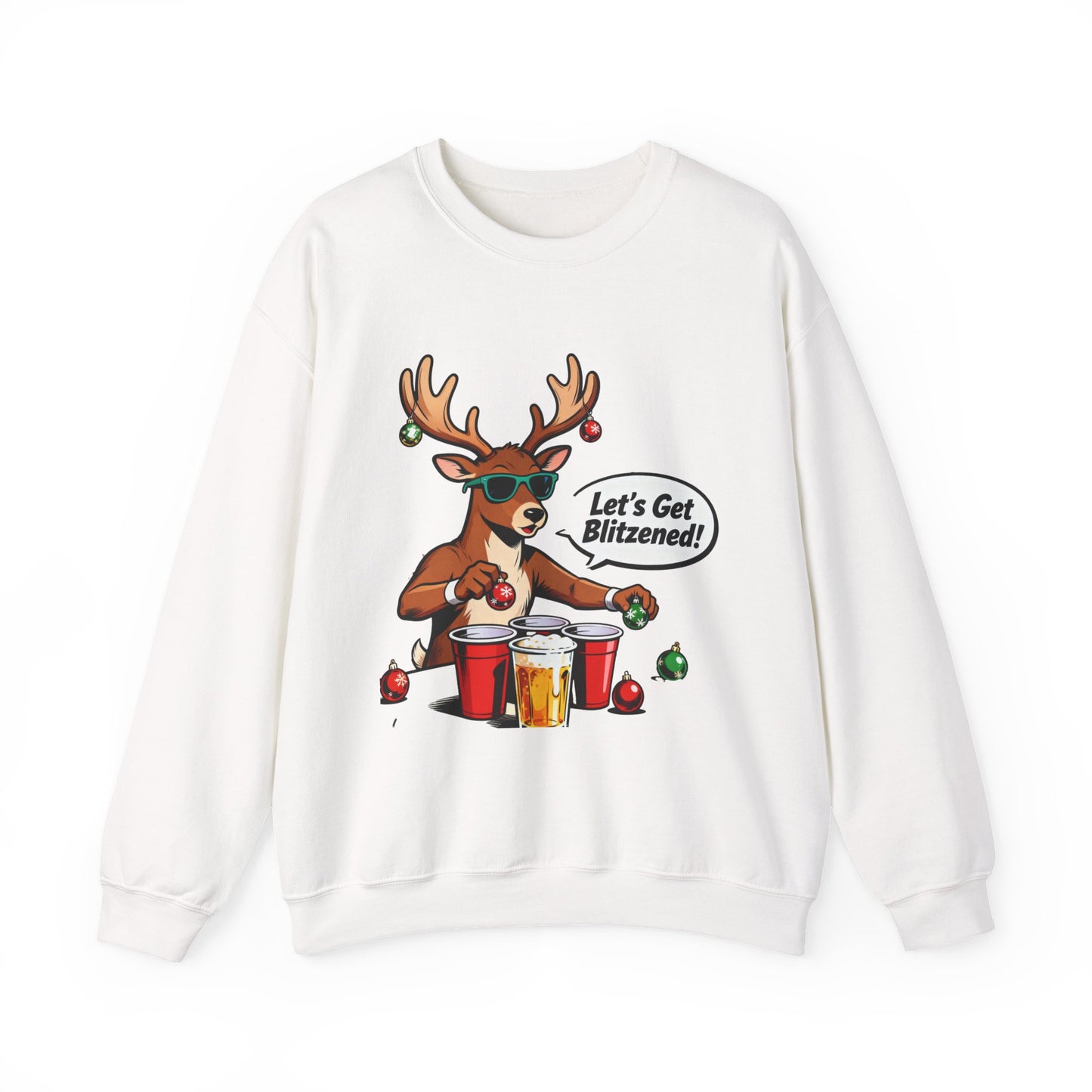 Christmas Reindeer T-Shirt Dress - Festive Holiday Dress | Loom Noir