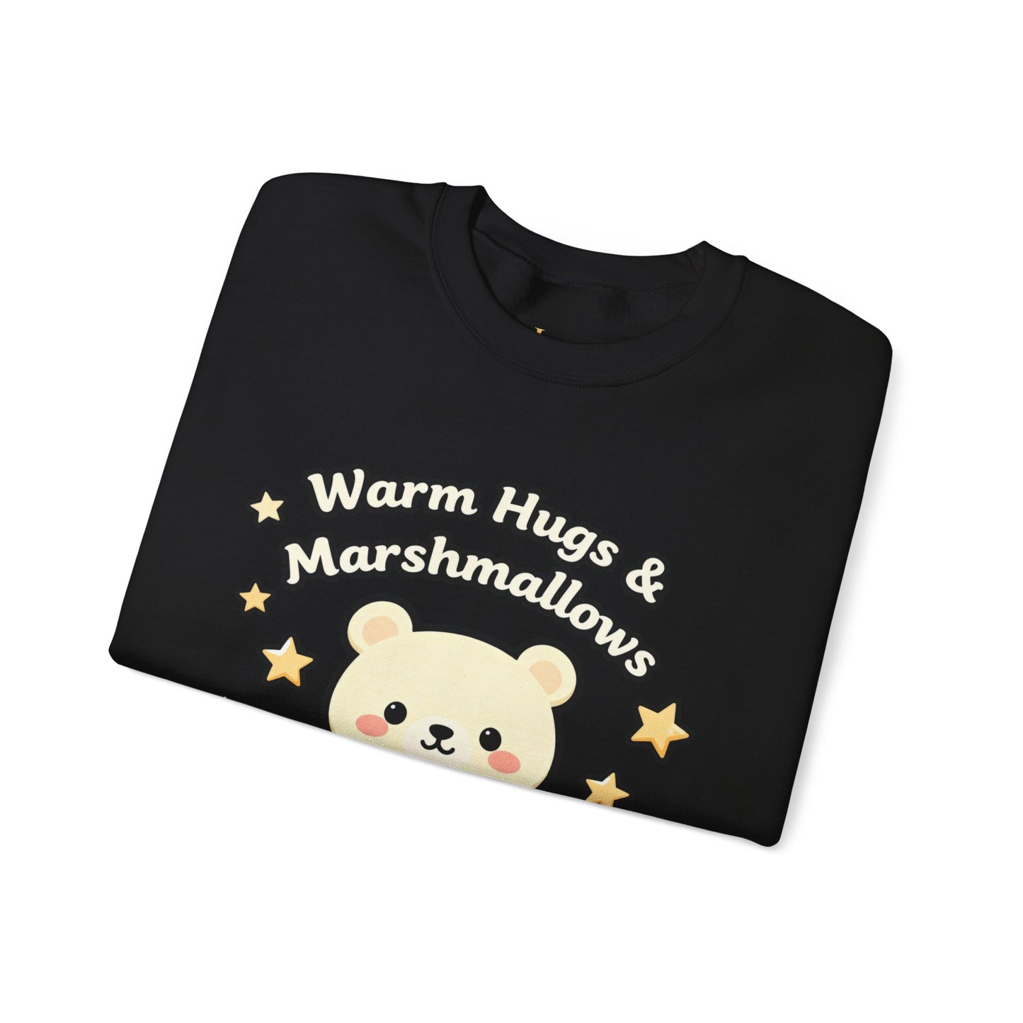 Cute Bear Hot Cocoa Sweatshirt - Warm Hugs & Marshmallows | Loom Noir