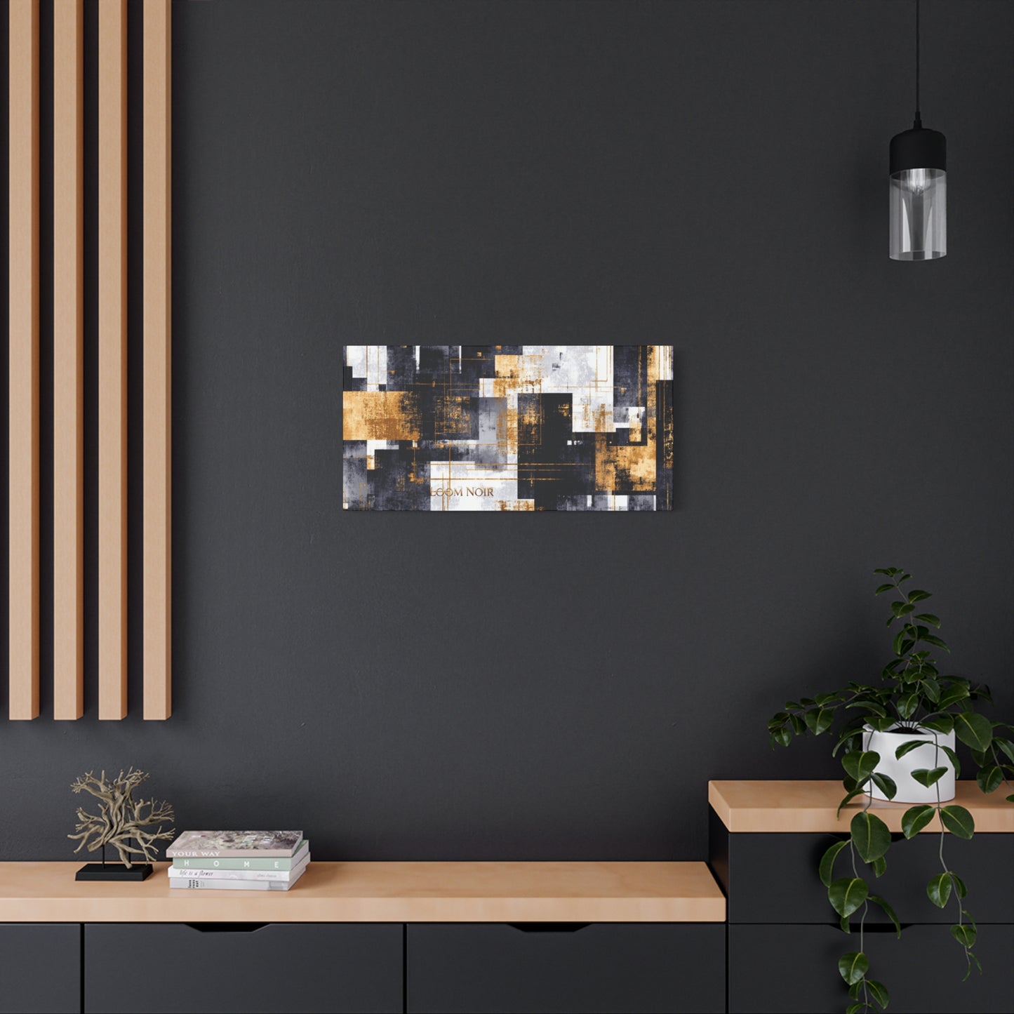 Abstract Canvas Print - Modern Wall Art | Loom Noir
