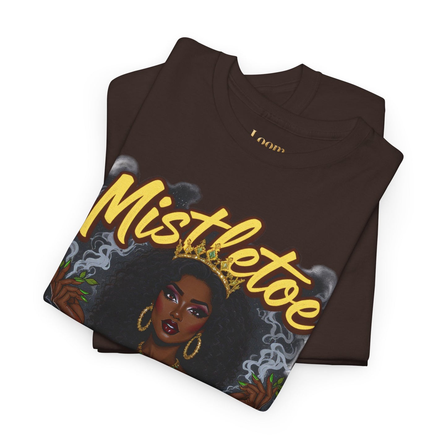 Mistletoe & Mary Jane Holiday Cannabis T-Shirt | Festive Weed Tee