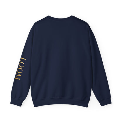 Frosty Flow Sweatshirt - Unisex Snowman Crewneck | Loom Noir