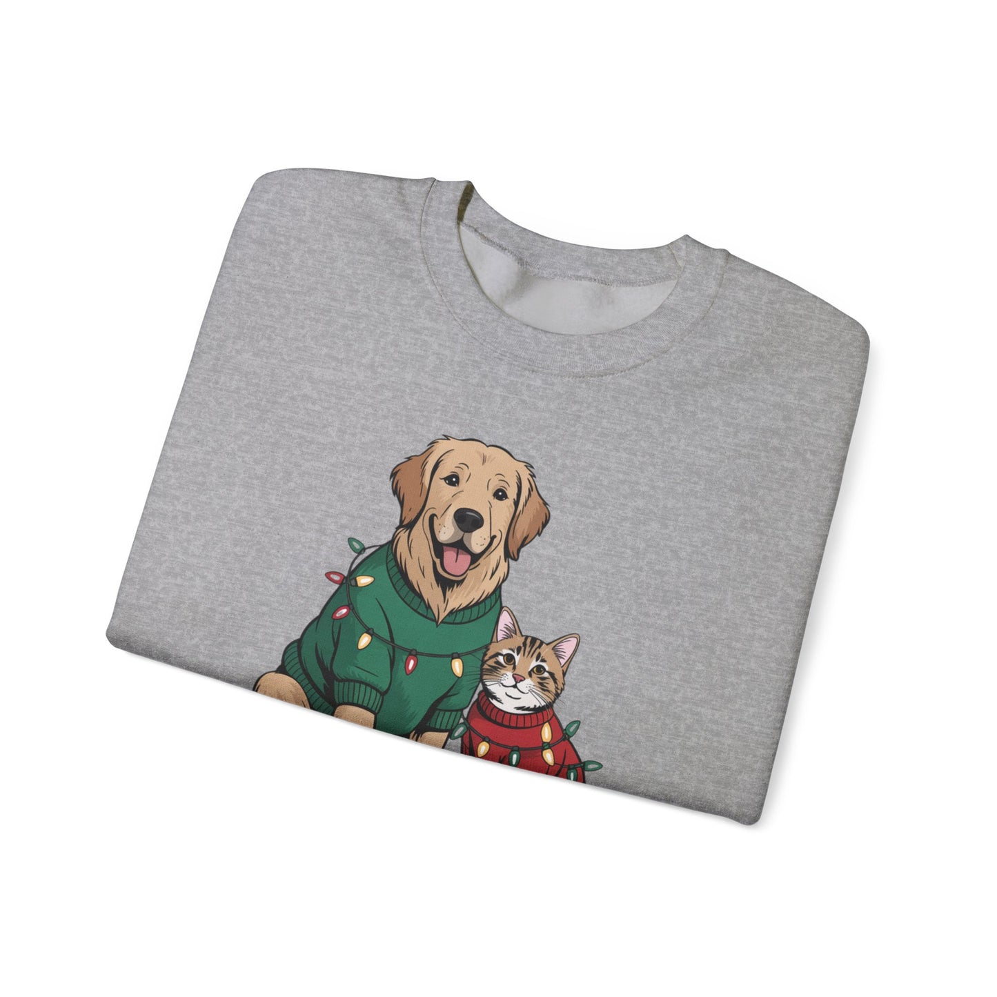 Paws & Claus Holiday Sweatshirt - Festive Pet Apparel | Loom Noir