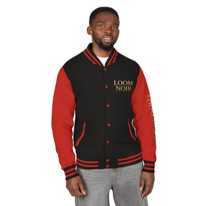 Loom Noir Letterman Jacket - Premium Streetwear Varsity