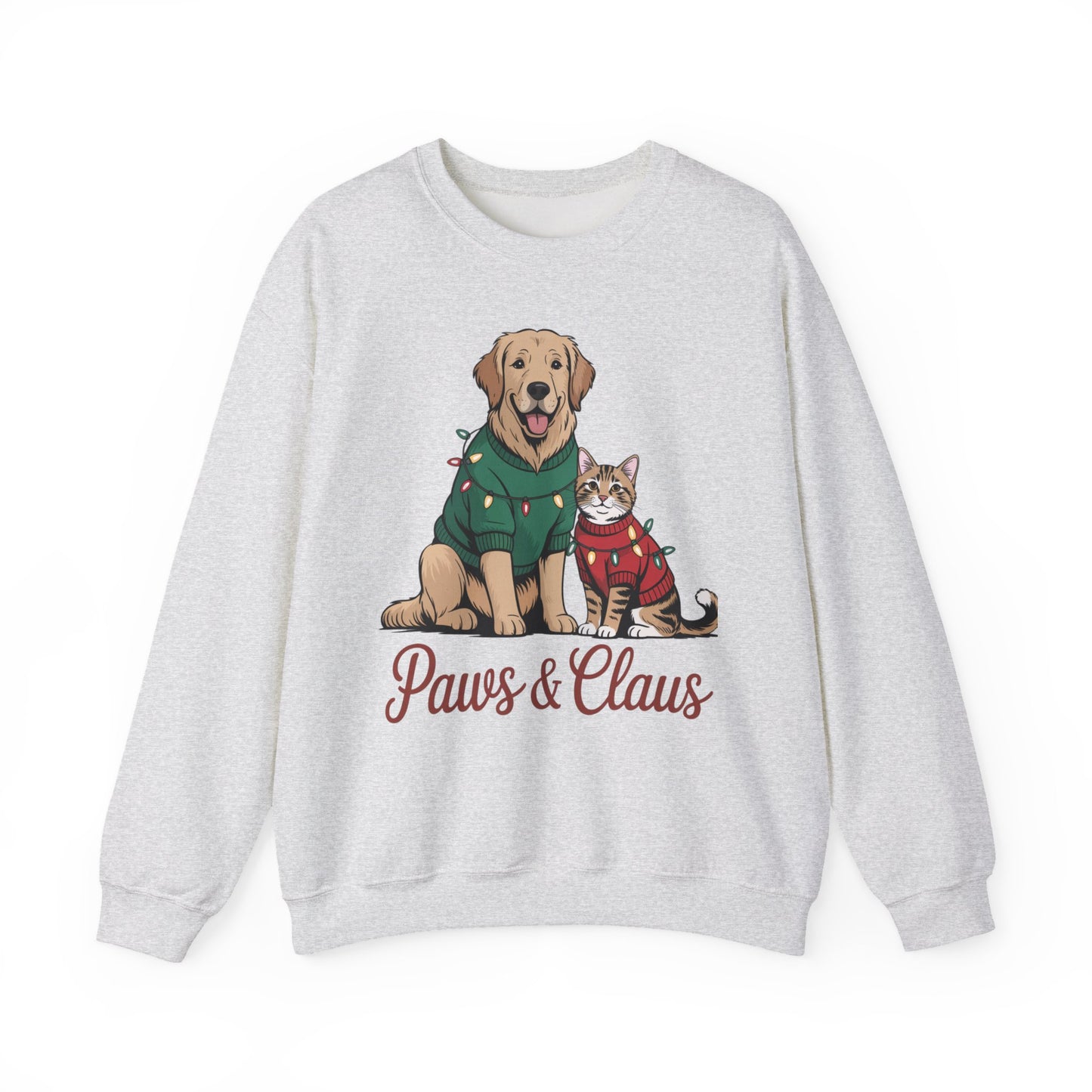 Paws & Claus Holiday Sweatshirt - Festive Pet Apparel | Loom Noir