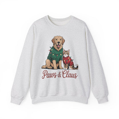 Paws & Claus Holiday Sweatshirt - Festive Pet Apparel | Loom Noir