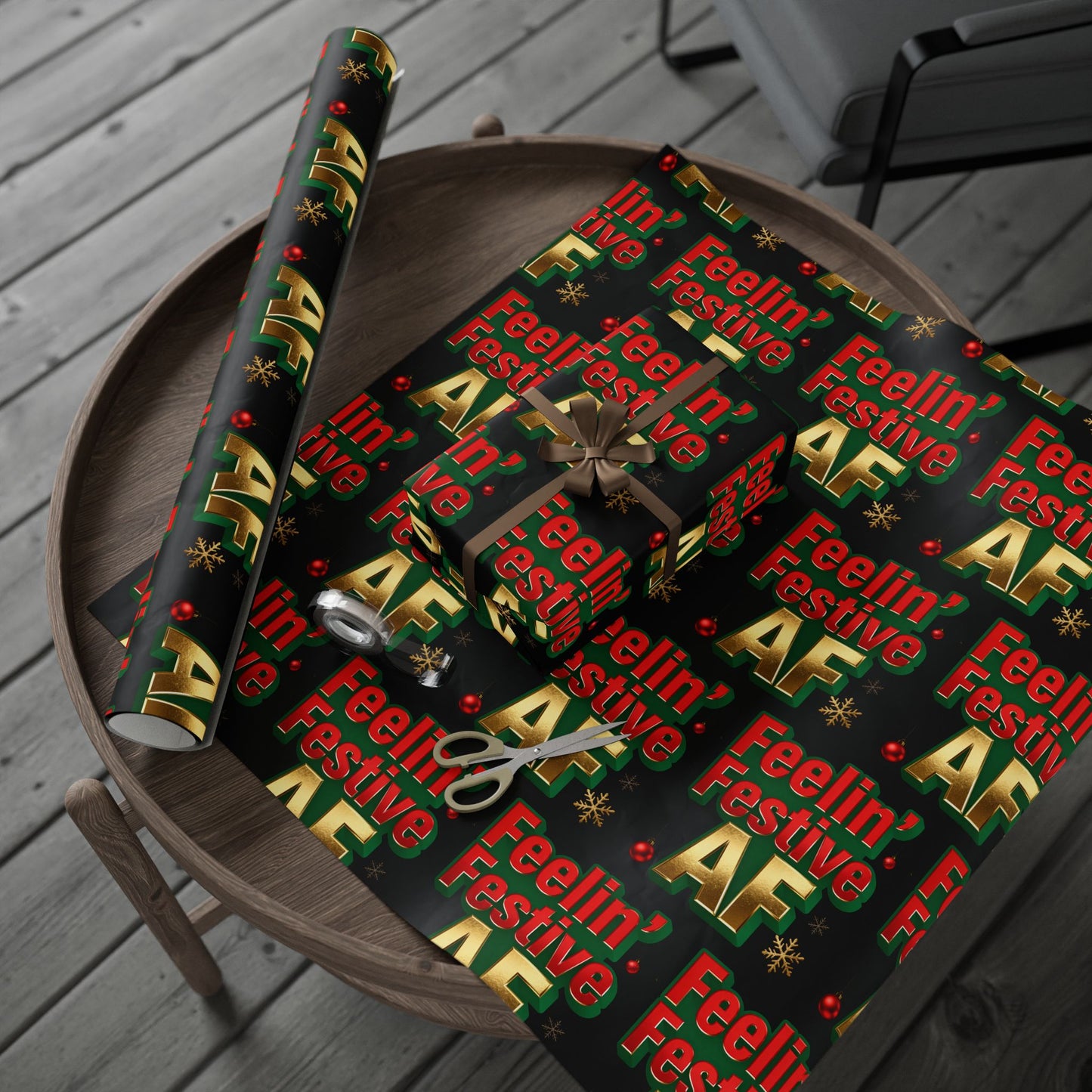 Hanukkah Wrapping Paper - Festive Gift Wrap | Loom Noir