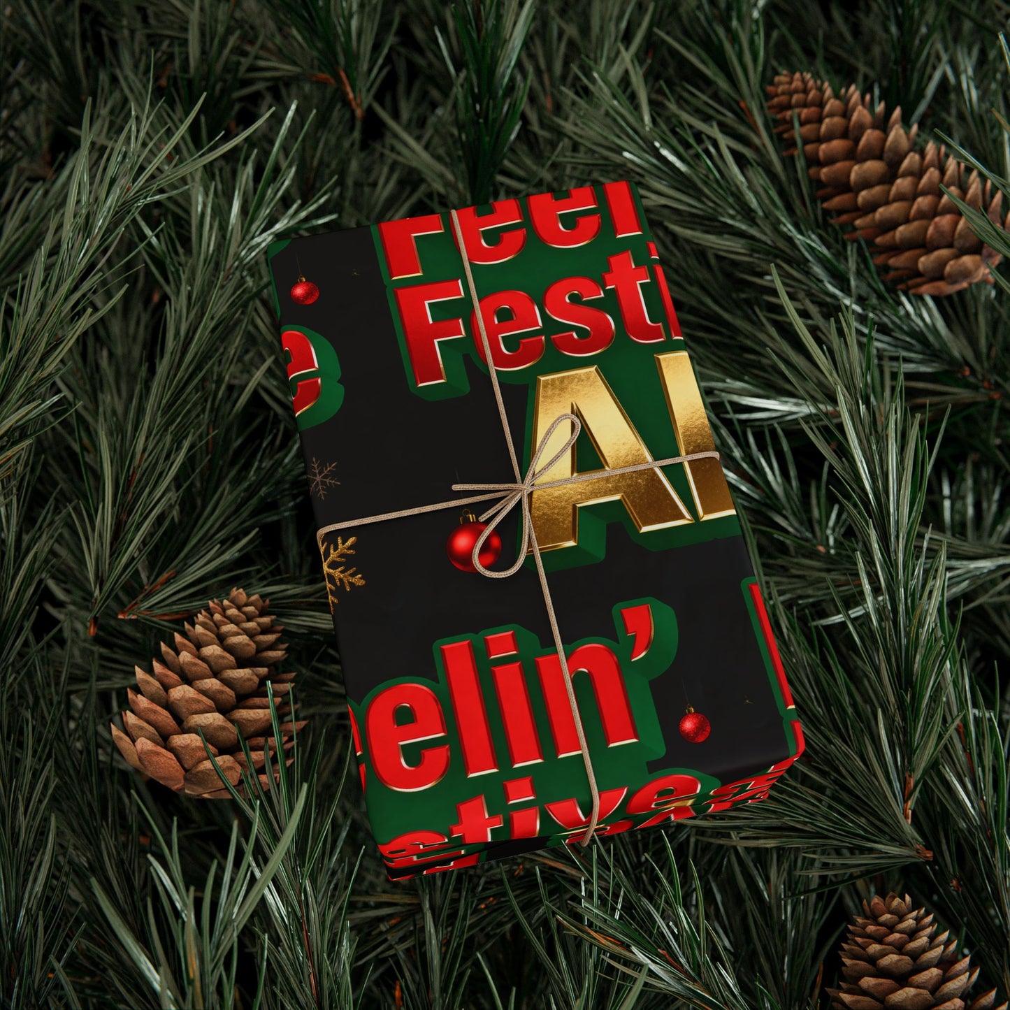 Hanukkah Wrapping Paper - Festive Gift Wrap | Loom Noir