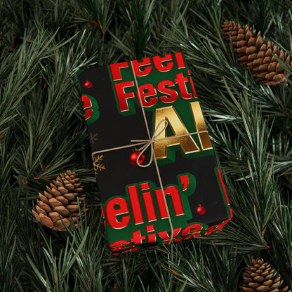 Hanukkah Wrapping Paper - Festive Gift Wrap | Loom Noir