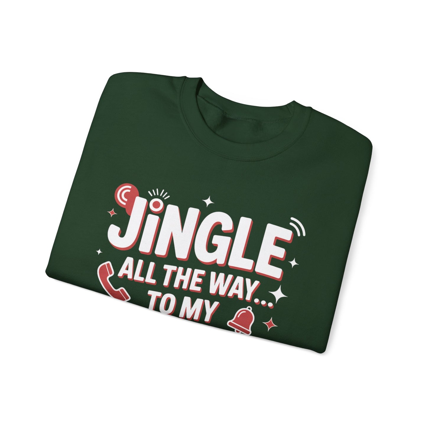 Jingle All the Way Sweatshirt - Festive Christmas Crewneck | Loom Noir