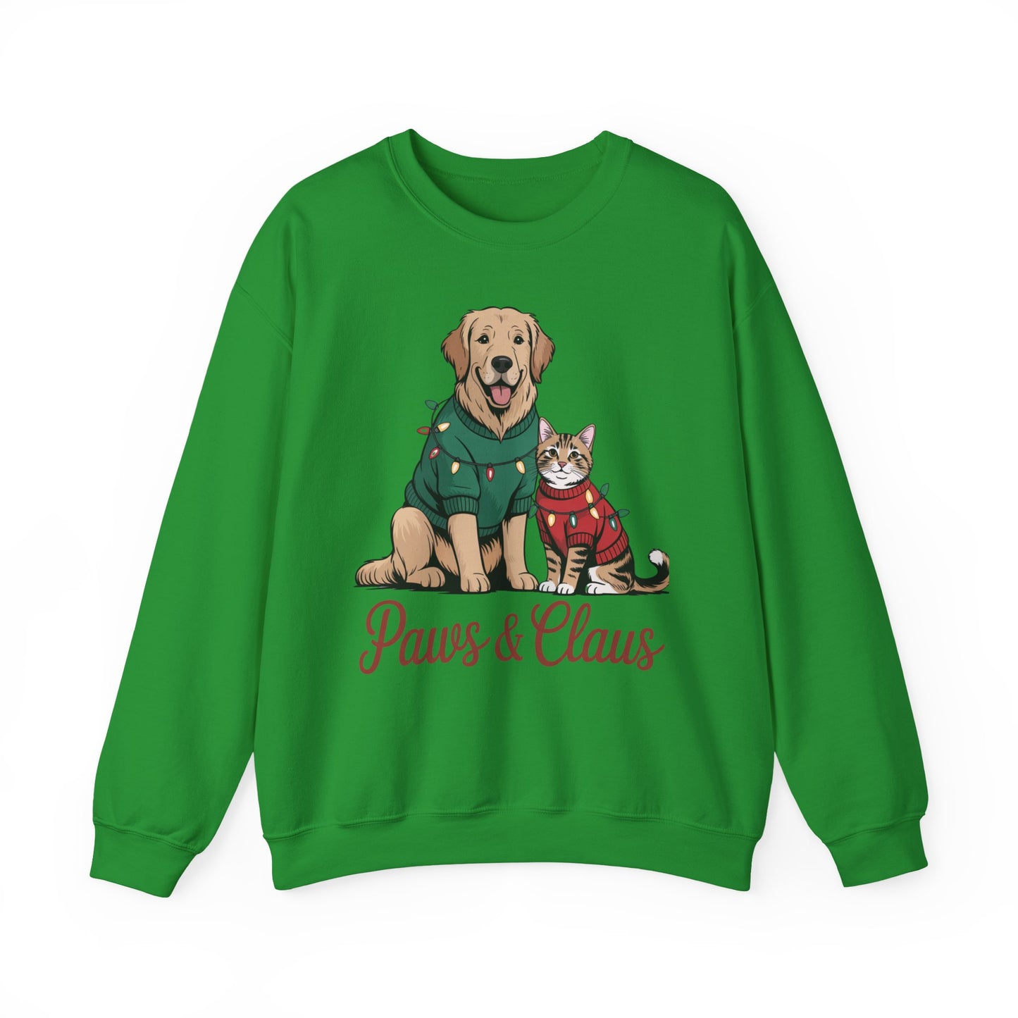 Paws & Claus Holiday Sweatshirt - Festive Pet Apparel | Loom Noir