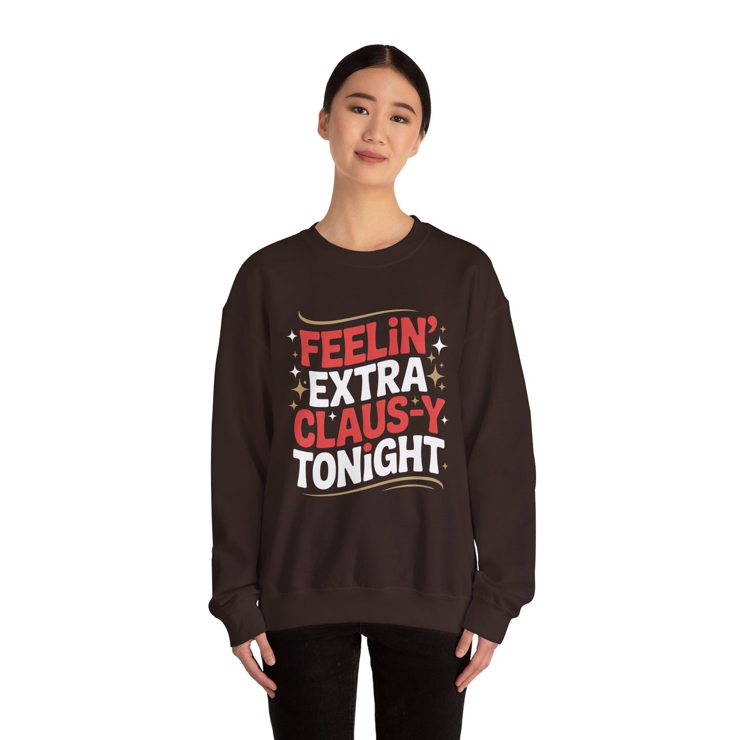 Feelin' Claus-y Sweatshirt - Festive Christmas Crewneck | Loom Noir