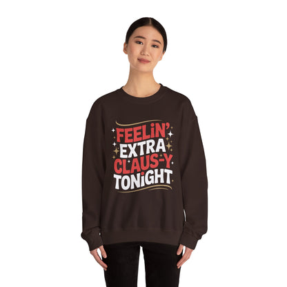 Feelin' Claus-y Sweatshirt - Festive Christmas Crewneck | Loom Noir