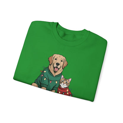 Paws & Claus Holiday Sweatshirt - Festive Pet Apparel | Loom Noir