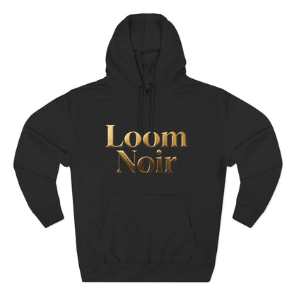 Cozy Three-Panel Fleece Hoodie - Premium Streetwear | Loom Noir