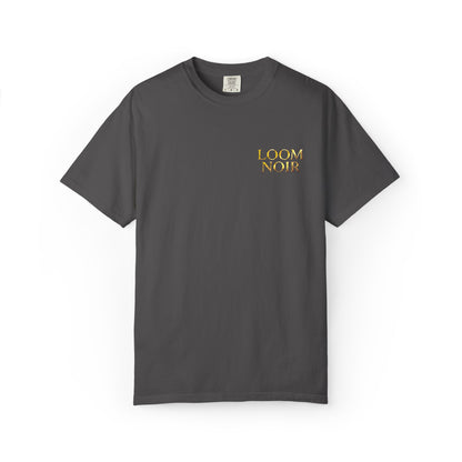Leopard Navy T-Shirt - Bold Animal Print Tee | Loom Noir