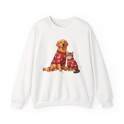 Holiday Pet Sweaters Heavy Blend Sweatshirt - Festive Crewneck | Loom Noir