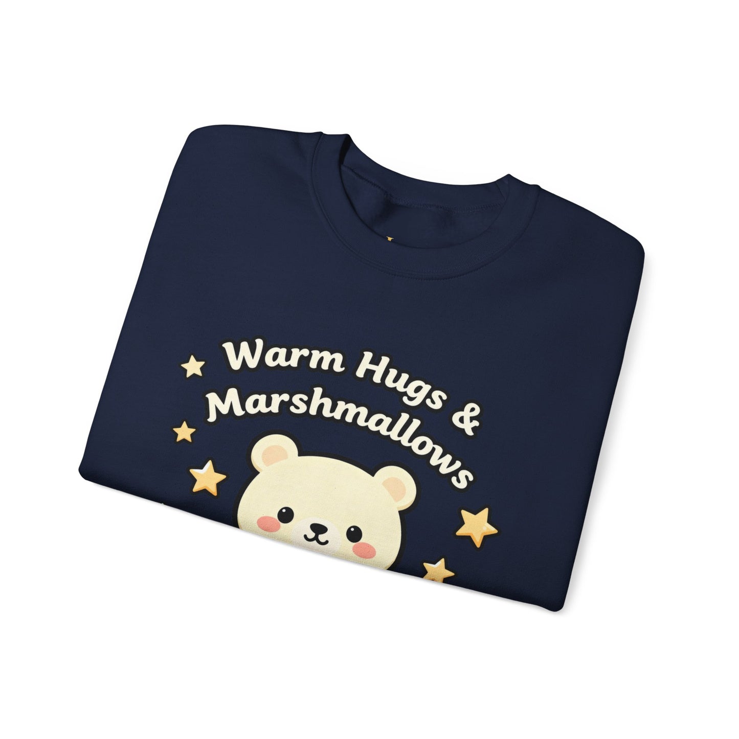 Cute Bear Hot Cocoa Sweatshirt - Warm Hugs & Marshmallows | Loom Noir
