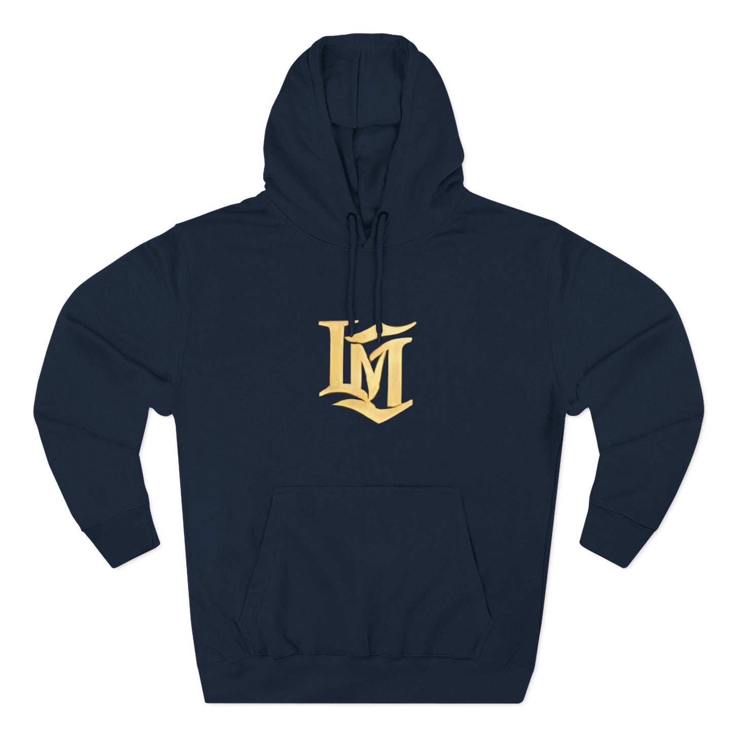 Gold Script LM Hoodie - Vintage Athletic Streetwear | Loom Noir