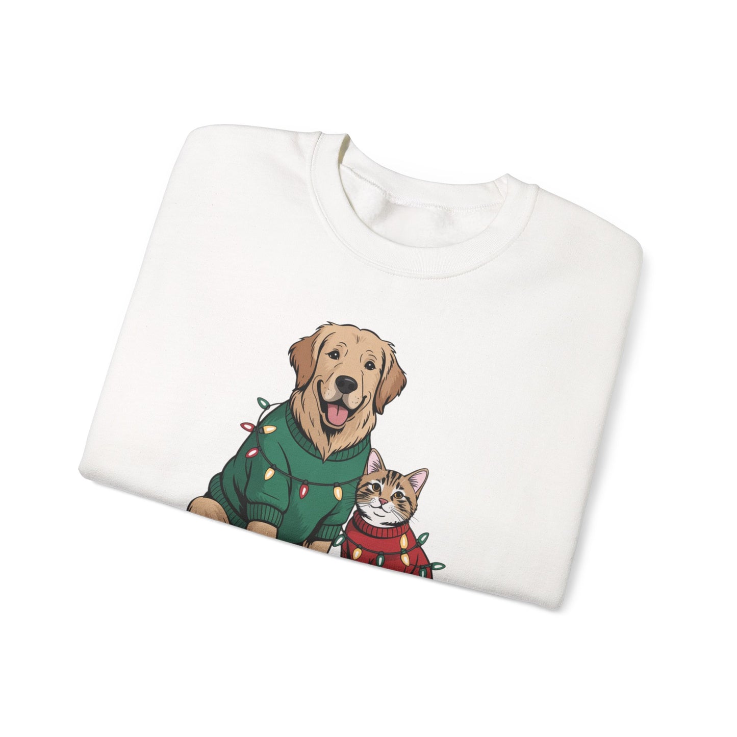 Paws & Claus Holiday Sweatshirt - Festive Pet Apparel | Loom Noir