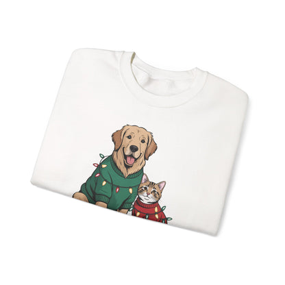 Paws & Claus Holiday Sweatshirt - Festive Pet Apparel | Loom Noir
