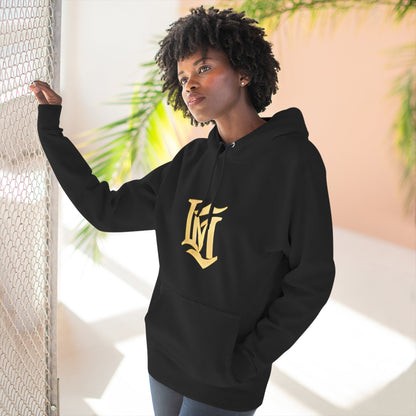Gold Script LM Hoodie - Vintage Athletic Streetwear | Loom Noir