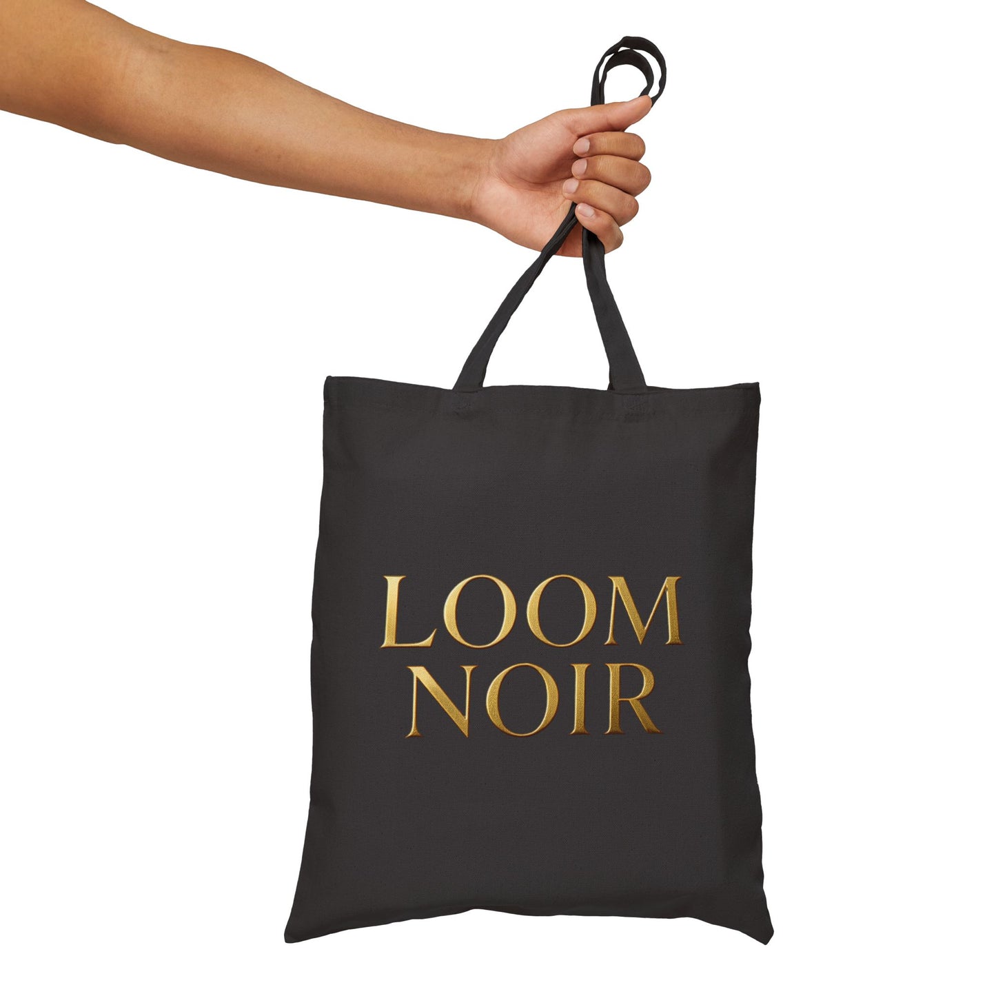 Loom Noir Tote Bag - Canvas Market Shopping Bag | Loom Noir