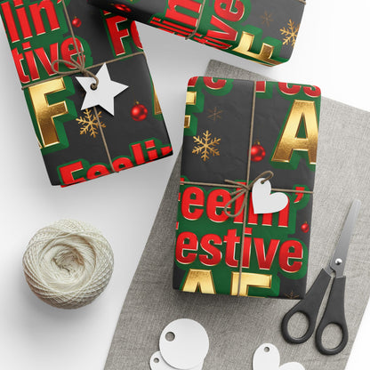 Hanukkah Wrapping Paper - Festive Gift Wrap | Loom Noir