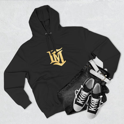 Gold Script LM Hoodie - Vintage Athletic Streetwear | Loom Noir