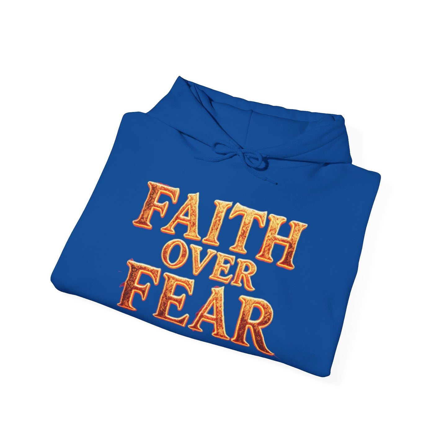 Faith Over Fear Hoodie Pullover - Christian Streetwear | Loom Noir