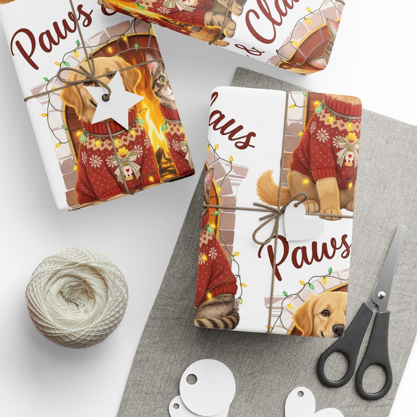 Holiday Gift Wrap - Festive Christmas Wrapping Paper | Loom Noir