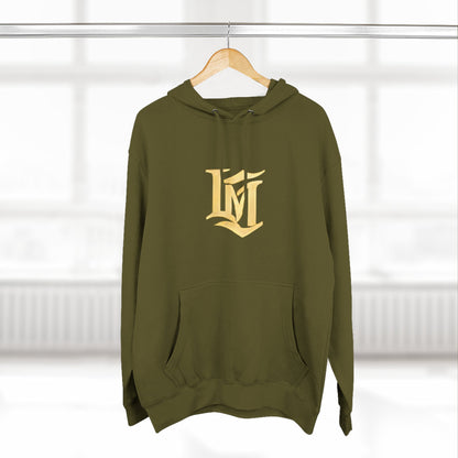Gold Script LM Hoodie - Vintage Athletic Streetwear | Loom Noir