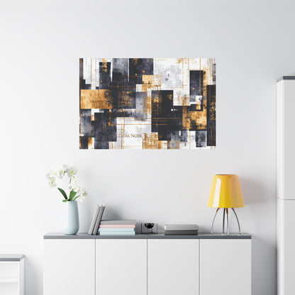 Abstract Canvas Print - Modern Wall Art | Loom Noir