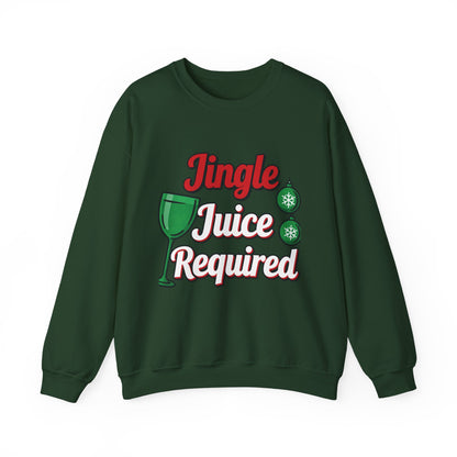 Jingle Juice Required Sweatshirt - Funny Holiday Drinking Crewneck | Loom Noir