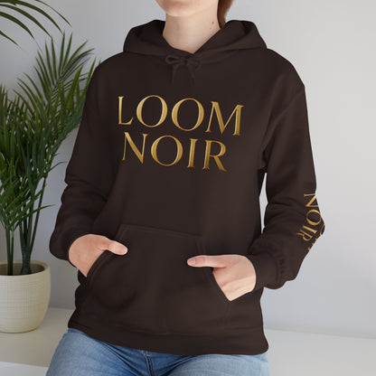 Gold-Print Hoodie - Premium Streetwear | Loom Noir