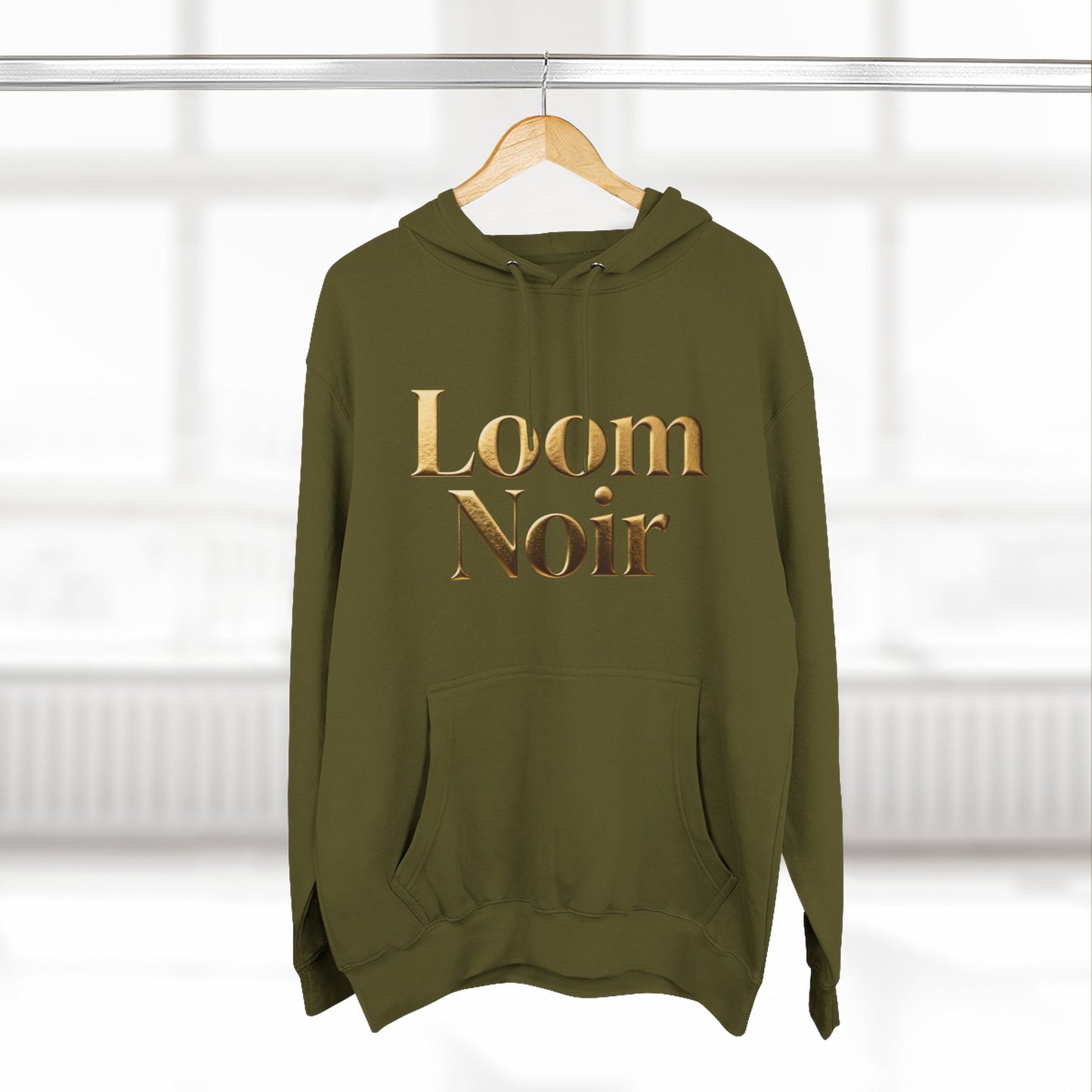 Cozy Three-Panel Fleece Hoodie - Premium Streetwear | Loom Noir