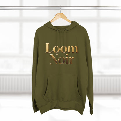Cozy Three-Panel Fleece Hoodie - Premium Streetwear | Loom Noir